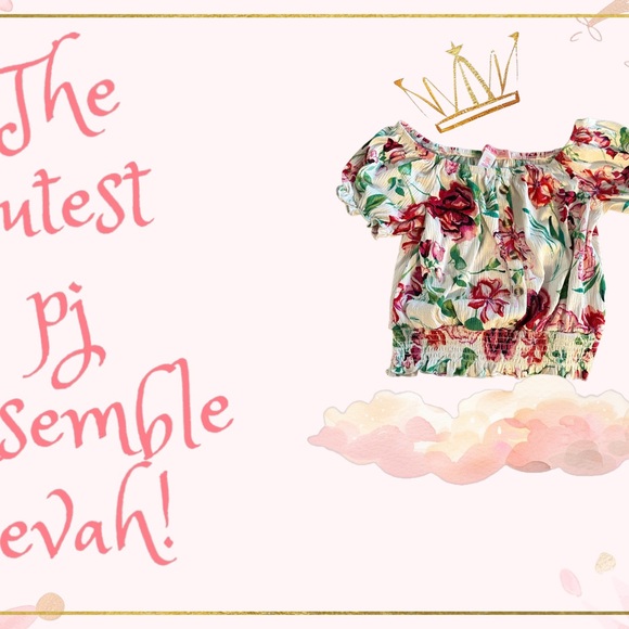 Roses Set from 1 Kiss pj ensemble or summer set. - Picture 3 of 5